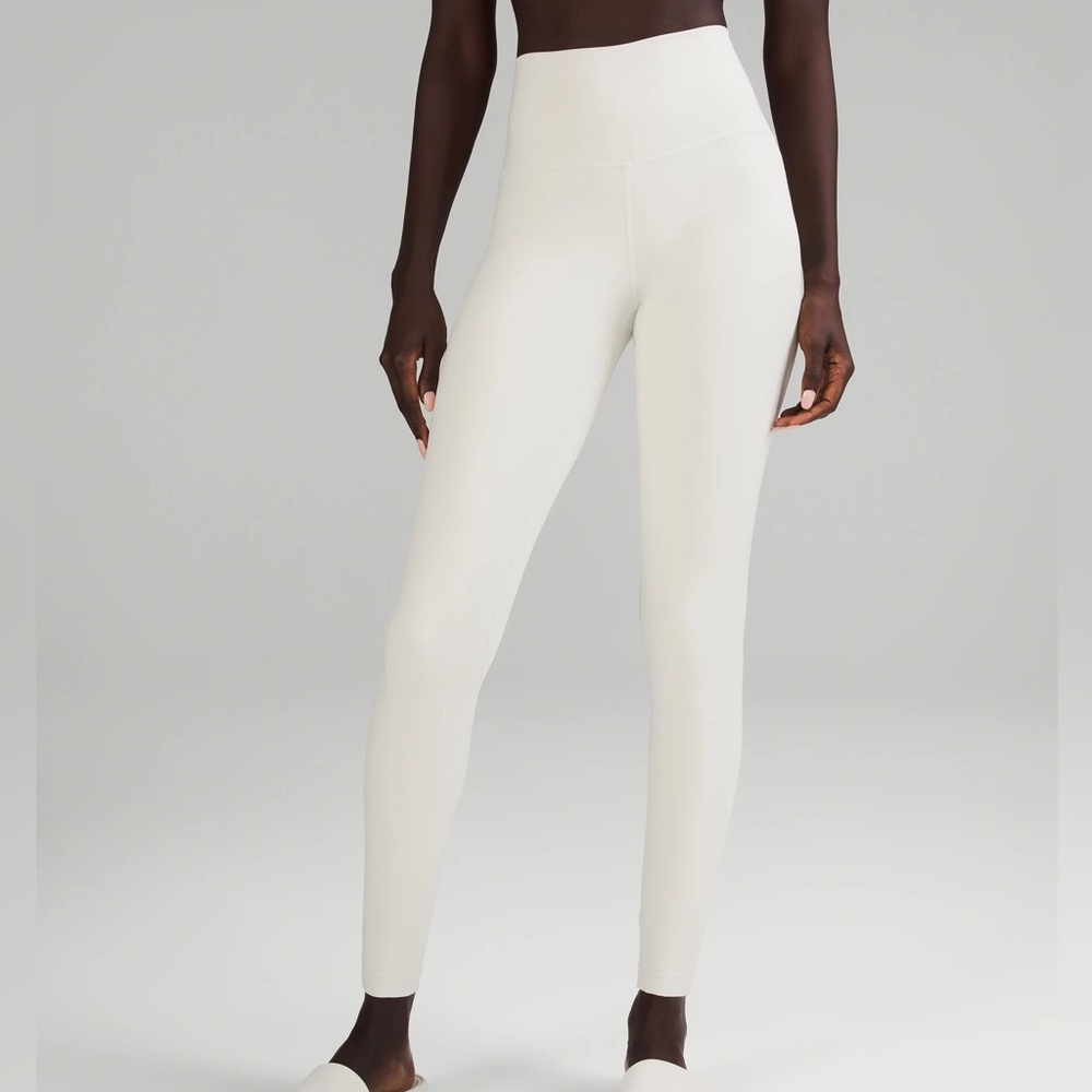 ❌SOLD❌ lululemon White High-Waisted Align Leggings